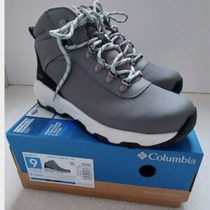 Columbia Women's Gray and White Winter Hiking Boots